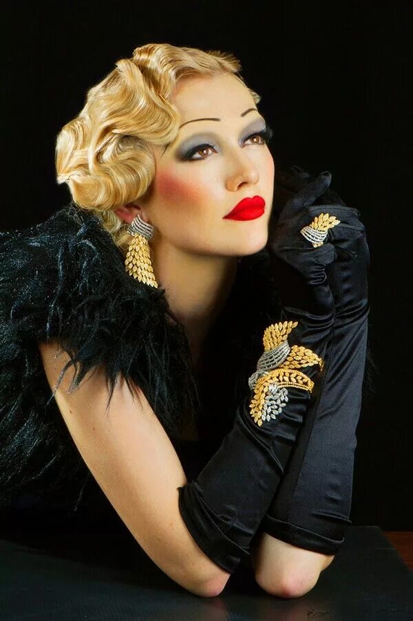 Макияж 30х годов Makeup and hair Vintage hairstyles, 1930s makeup, Hair makeup
