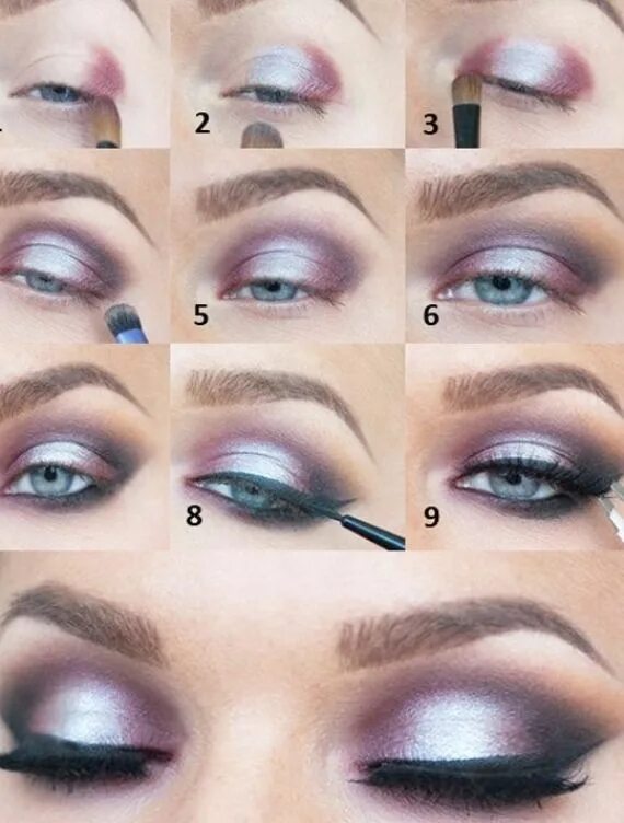 Макияж 35 лет пошагово Med Tech. Запись со стены. Eye makeup steps, Eye makeup tutorial, Eye makeup tec