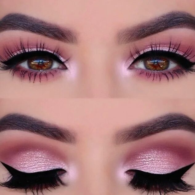Макияж 4 глаза Med Tech. Запись со стены. Pink eye makeup, Smokey eye makeup, Eye makeup