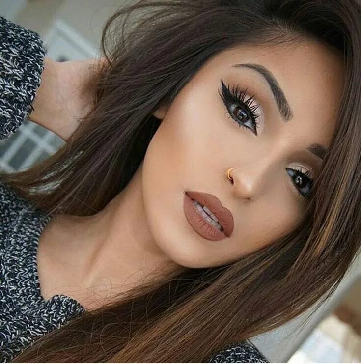 Макияж 45 фото для карих глаз Awesome Earthy Makeup Looks And Pics Hooded eye makeup, Fall makeup looks, Makeu