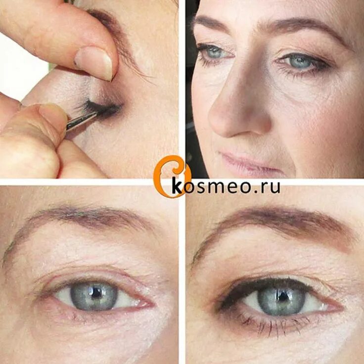 Макияж 45 нависшее веко возрастной макияж Макияж, Предметы макияжа, Контурный макияж