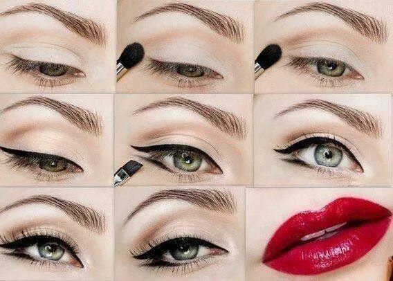 Макияж 50 пошагово Épinglé sur Beauté