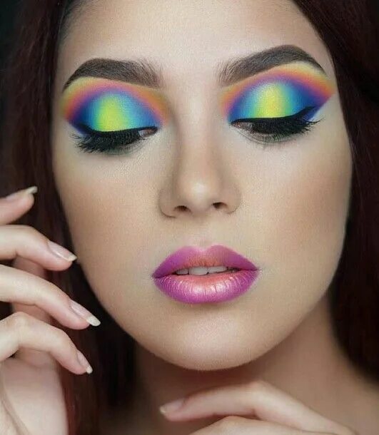 Макияж 7 Makeup Colorful eye makeup, Crazy makeup, Makeup