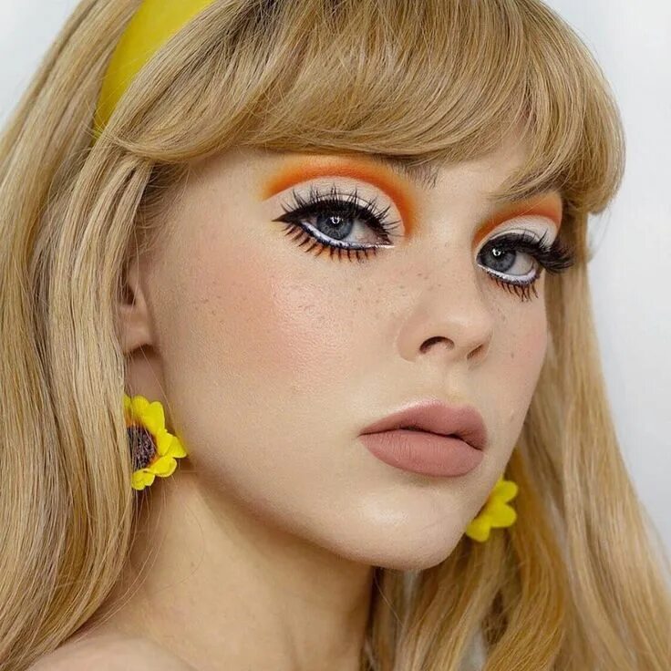 Макияж 70 Honey (blonde) wig Hippie makeup, 70s makeup, Retro makeup