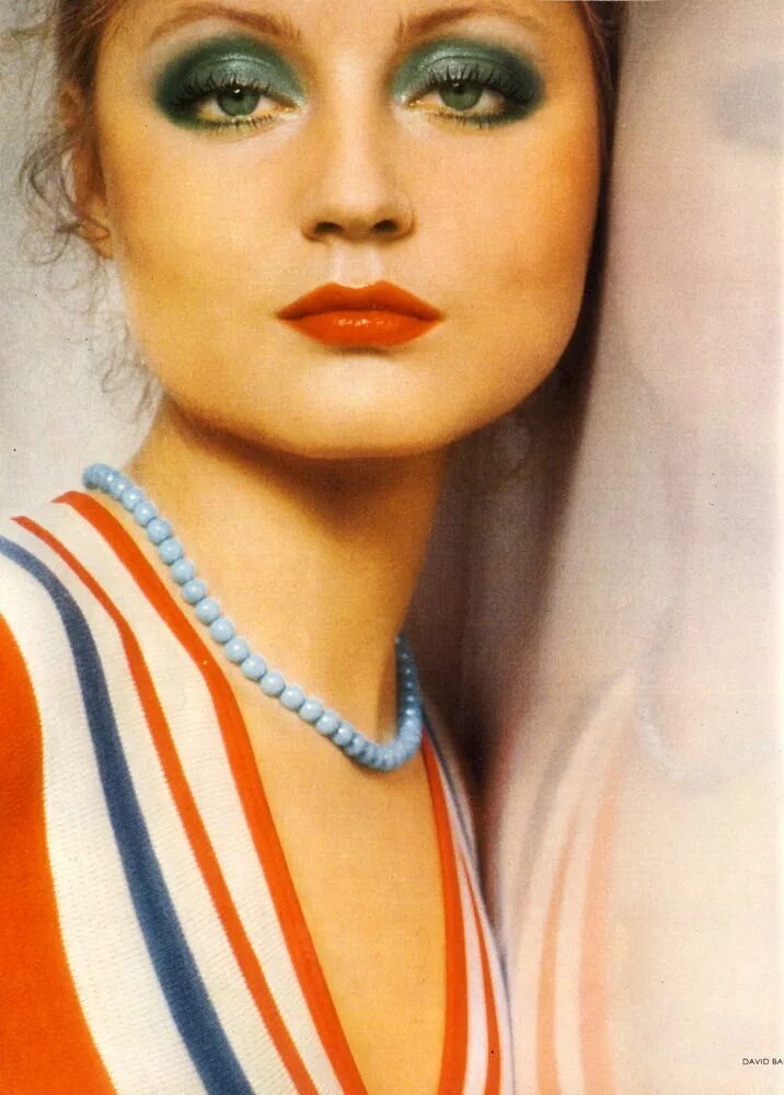 Макияж 70 х годов в ссср Ingrid Boulting by David Bailey for Vogue, 1973 70s hair and makeup, Retro makeu