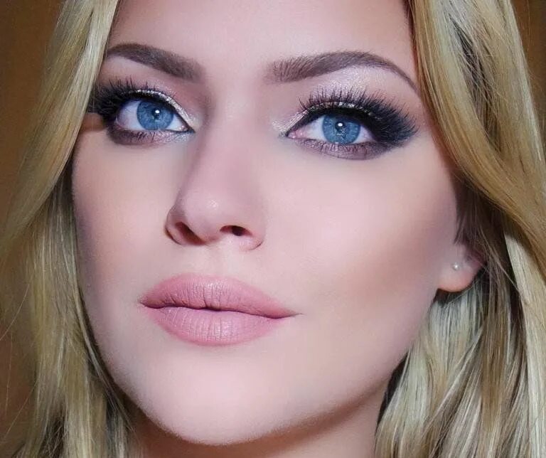 Макияж для серых глаз и русых Brilliant Blue Freshlook Color Contact Lenses Blonde hair blue eyes makeup, Blue