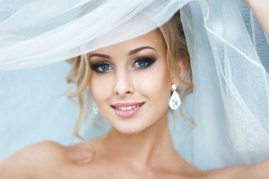 Макияж для свадьбы фото для голубых Свадебный макияж для блондинок. как правильно выбрать удачный макияж для невест 