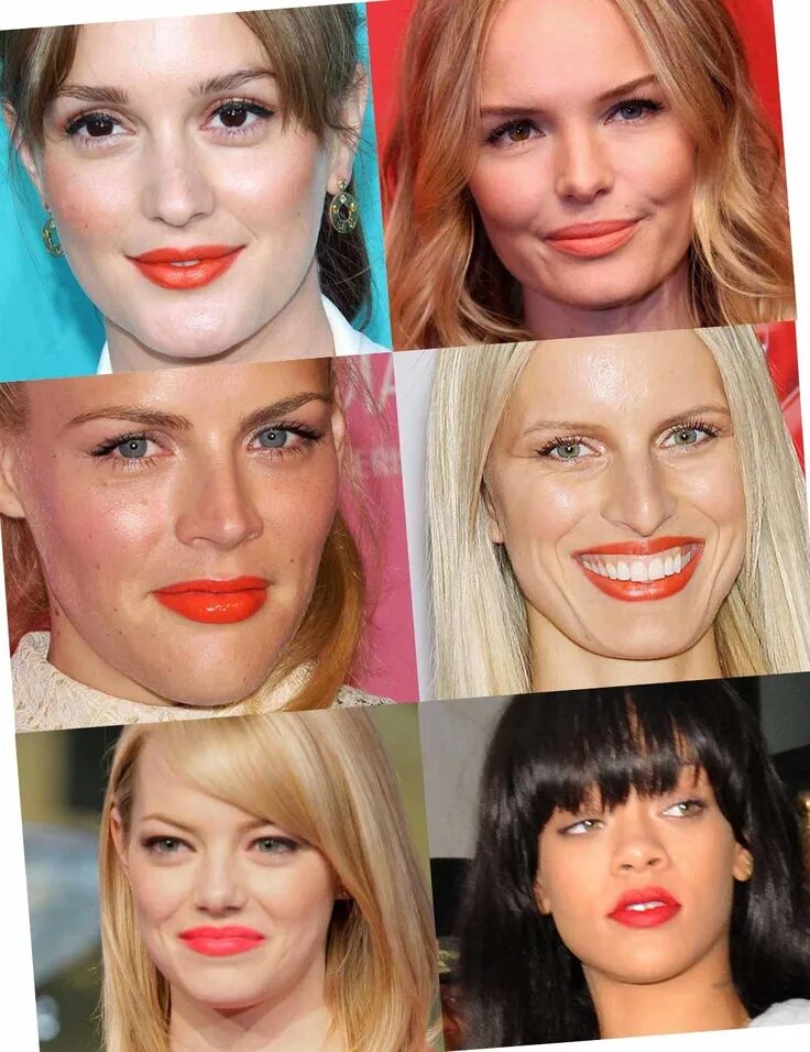 Макияж для тонких губ Orange Lips Orange lips, Celebrity beauty, Hair beauty