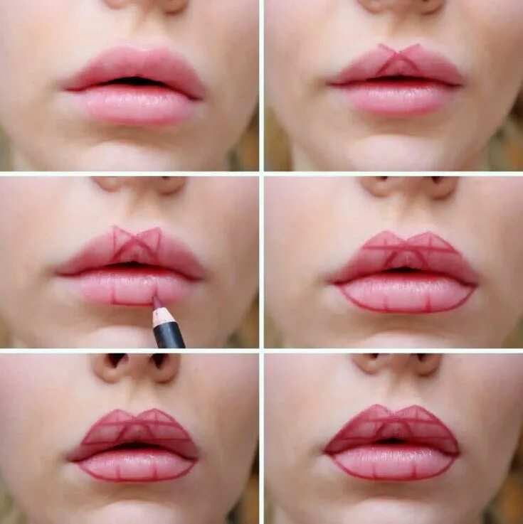 Макияж для тонких губ Pin von LUCIA auf Makeup