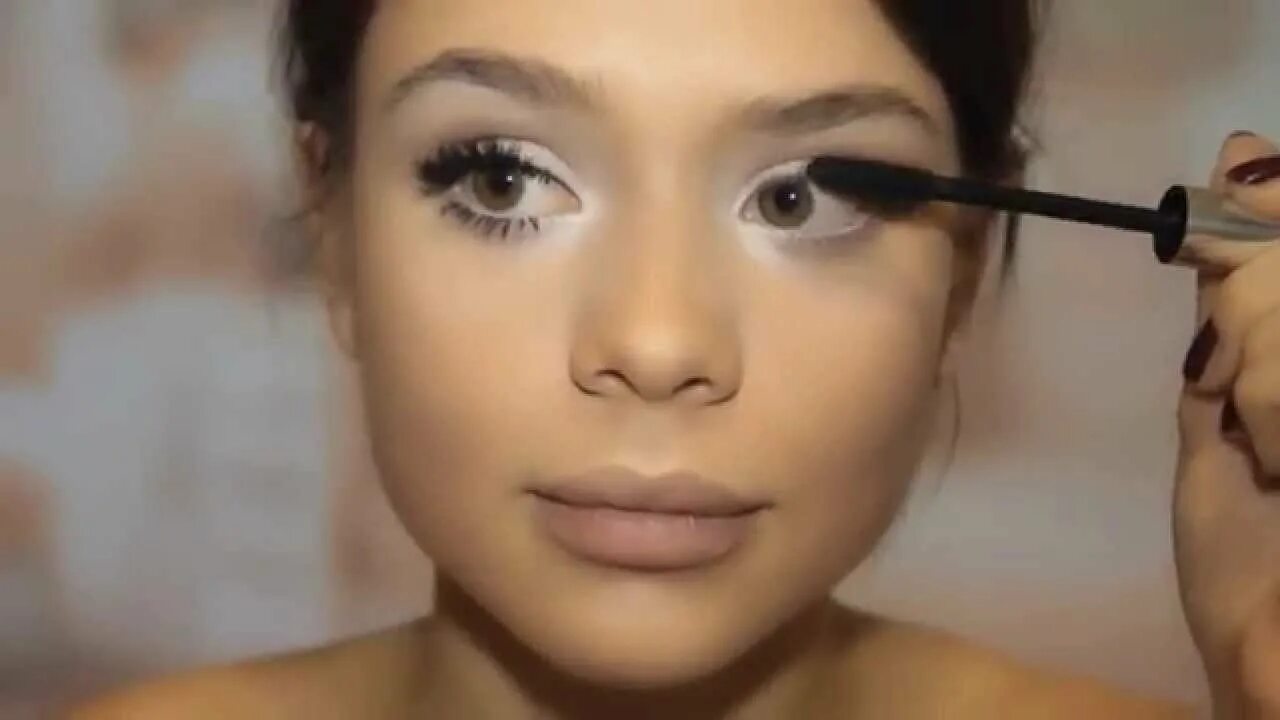 Макияж для увеличения глаз Lovely makeup tutorial Любимый макияж - YouTube