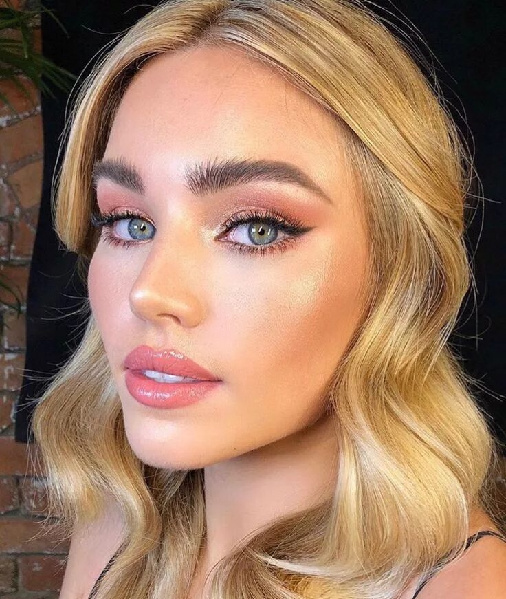 Макияж для зеленых блондинок bold brows #beauty Wedding makeup looks, Bridal makeup natural, Bridal makeup lo