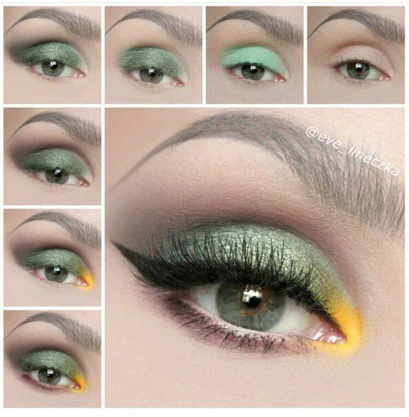 Макияж для зеленых глаз своими руками Brow gel, Ardell lashes, Makeup tutorial