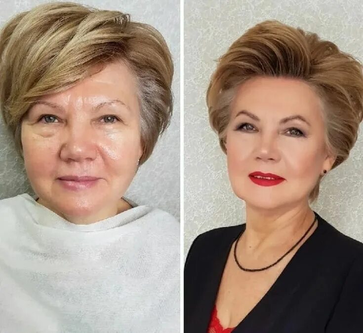 Макияж для женщин после 50 фото Пин от пользователя Светлана на доске для парикмахерской