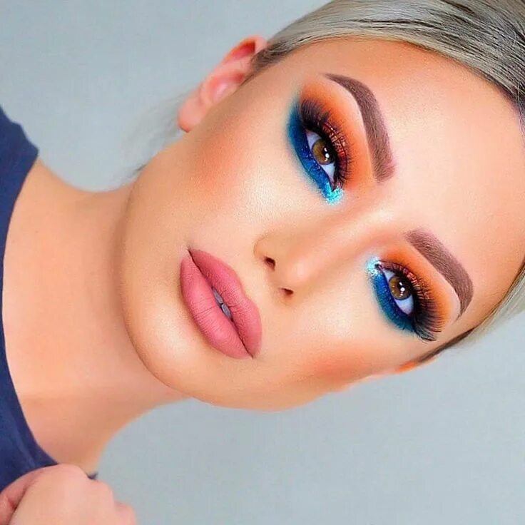 Макияж дня голубые глаза Pin by Maria Jose Gonzalez Vasquez on Maquillage de ojos Vibrant makeup, Colorfu