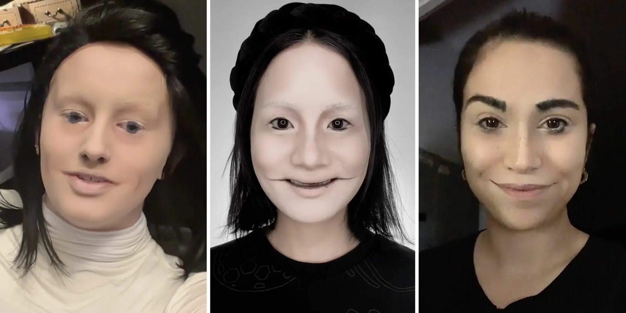 Макияж долина This looks terrifying but so good at the same time': TikTok's uncanny valley mak