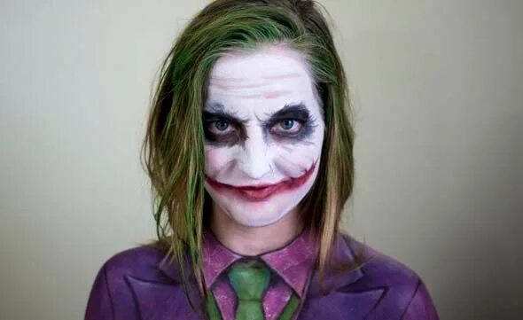 Макияж джокера 16 Awesome Face Paint Creations By Elsa Rhae Pageler Joker make-up, Joker kostüm