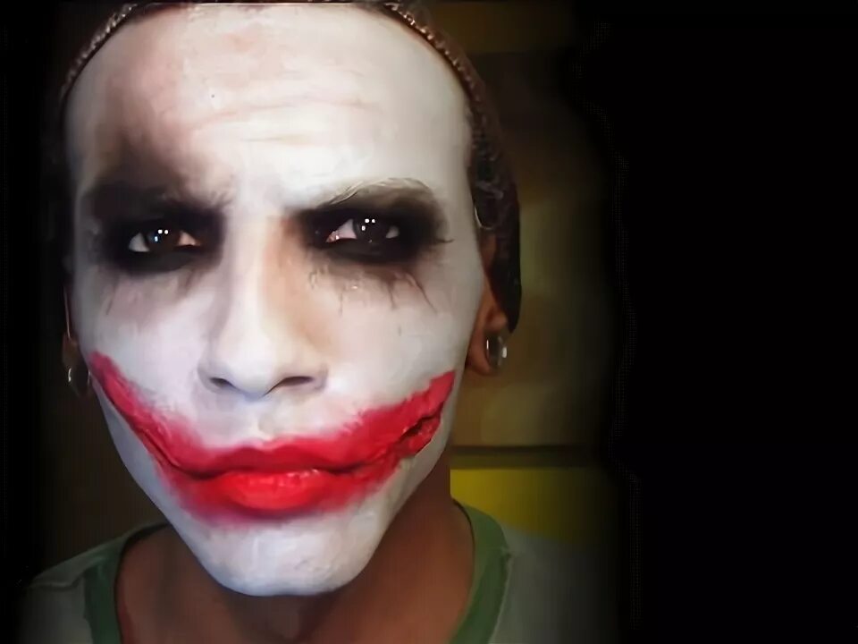 Макияж джокера Dark Knight Joker Makeup Tutorial - YouTube