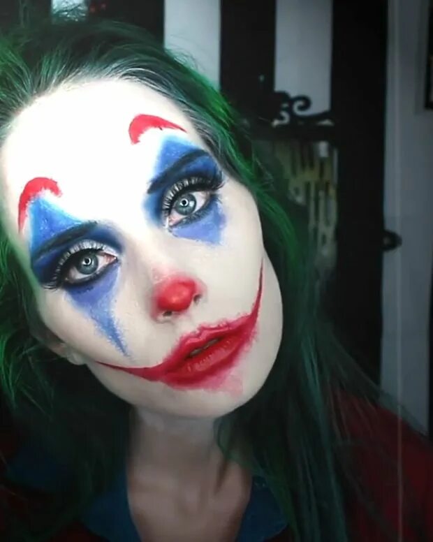 Макияж джокера The Joker Halloween makeup clown, Halloween makeup looks, Joker halloween makeup