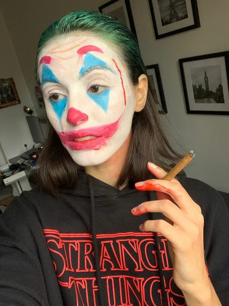 Макияж джокера JOKER MAKEUP LOOK - Mademoiselle O'Lantern Joker makeup, Halloween makeup looks,