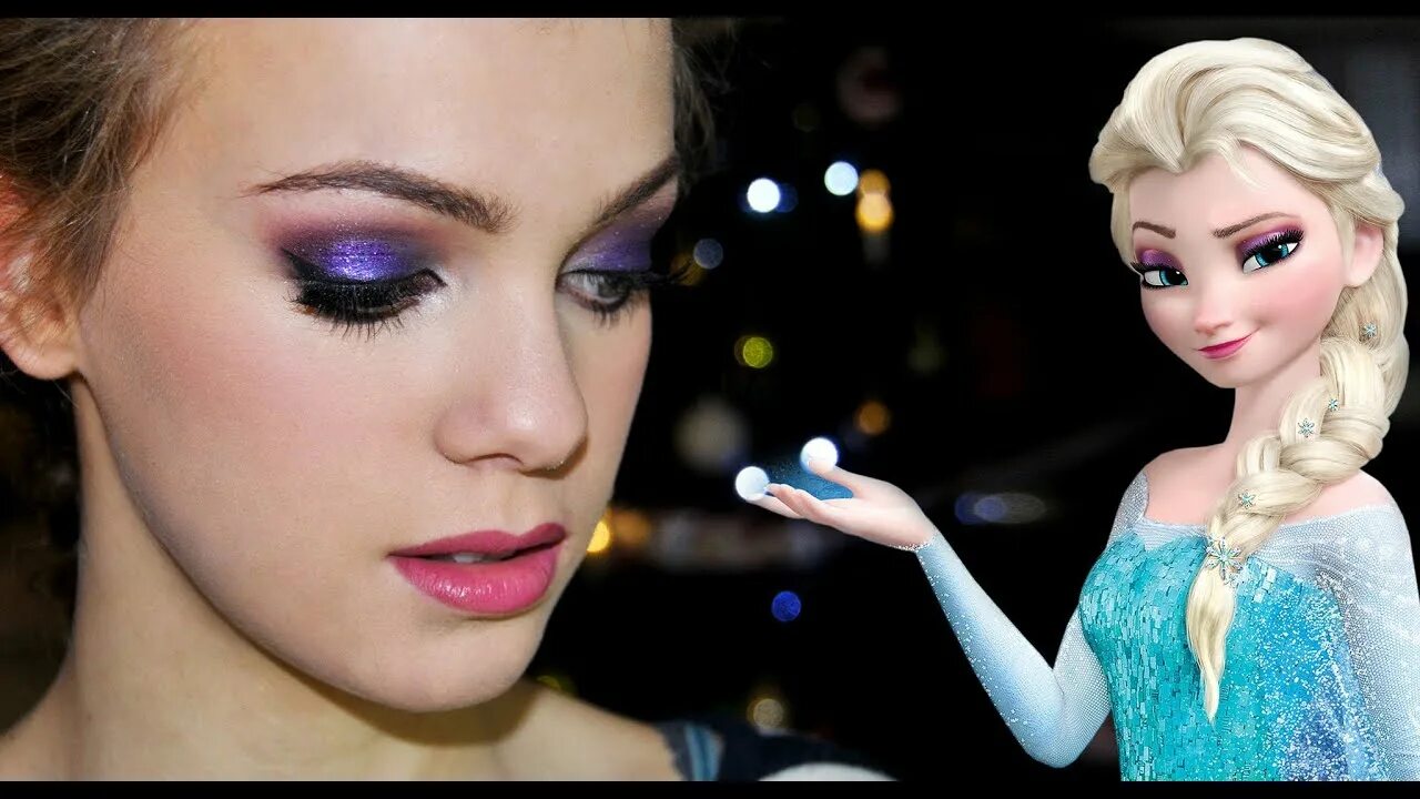 Макияж эльзы Frozen: Il regno di ghiaccio -Elsa makeup tutorial- - YouTube