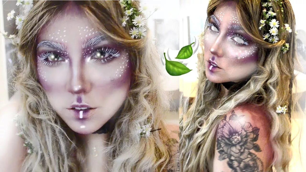 Макияж феи легкий HADA DEL BOSQUE HERMOSO MAQUILLAJE PARA HALLOWEEN 2017 DISFRAZ FÁCIL #1 - YouTub
