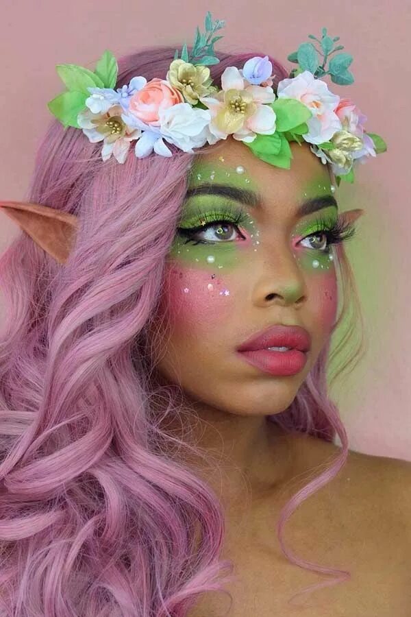 Макияж феи легкий 23 Mystical Fairy Makeup Ideas to Try This Halloween - StayGlam Fairy halloween 