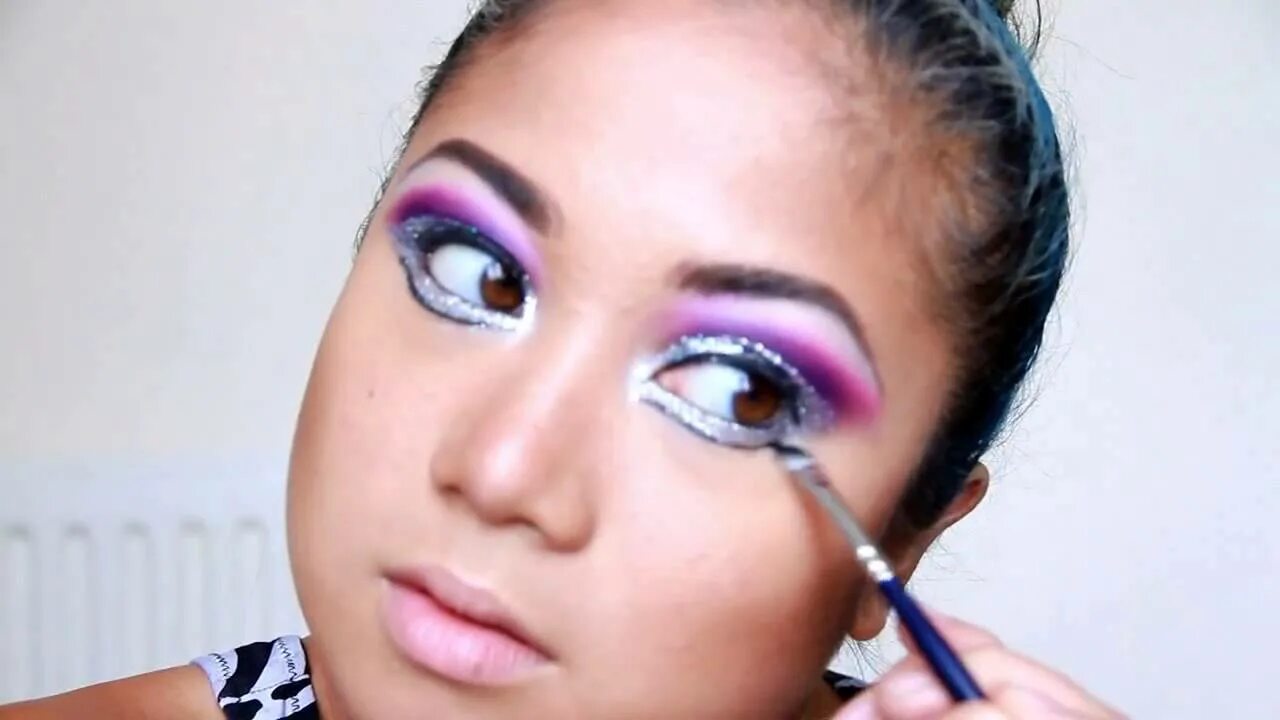 Макияж где делать DISCO DIVA MAKEUP by Mila Victoria - YouTube