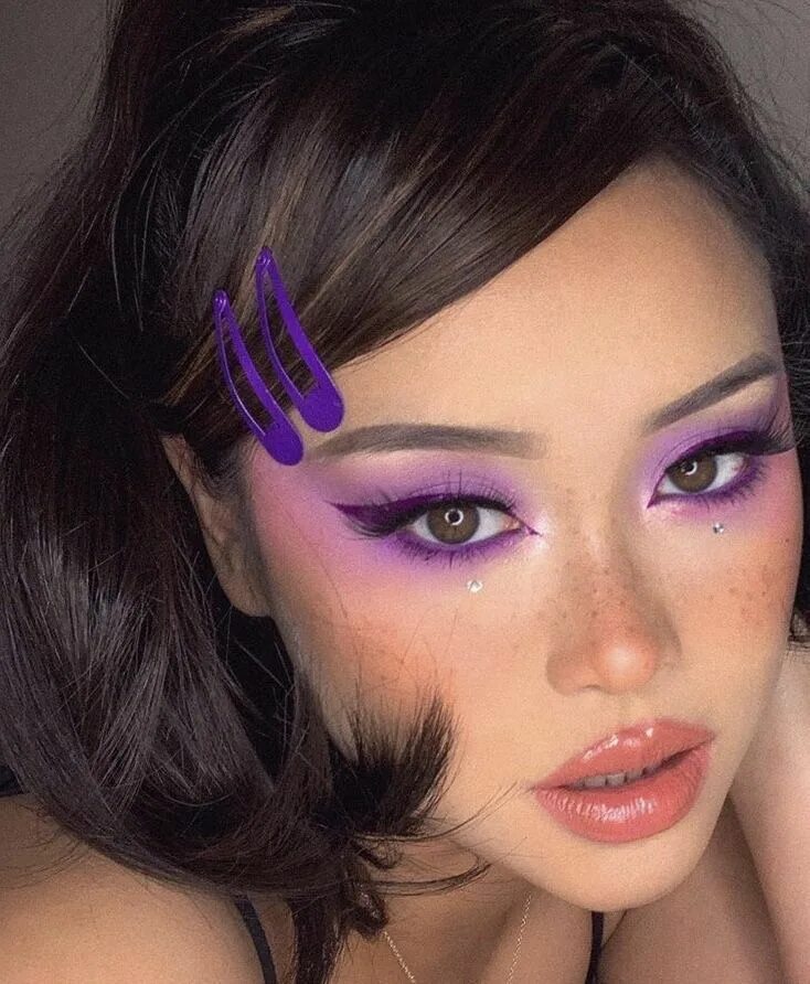 Макияж глаз 2024 фото StyleGPS " Ideas for Purple Eyeshadow Looks Purple makeup, Purple eye makeup, Pu