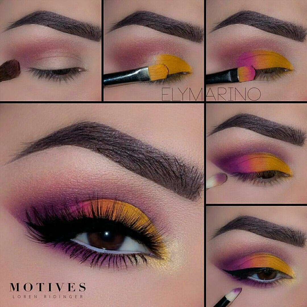 Макияж глаз 2024 пошагово Pinterest @IIIannaIII *Artist tagged Colorful eye makeup, Eyeshadow makeup, Make