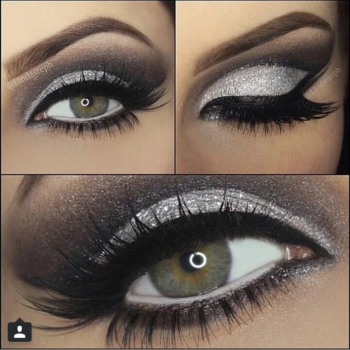 Макияж глаз черное платье Sparkle Smokey eye makeup, Eye makeup, Eye makeup tips
