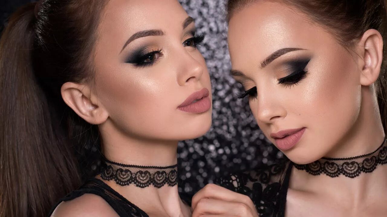 Макияж глаз черное платье Black Smokey Eye Makeup Tutorial - YouTube