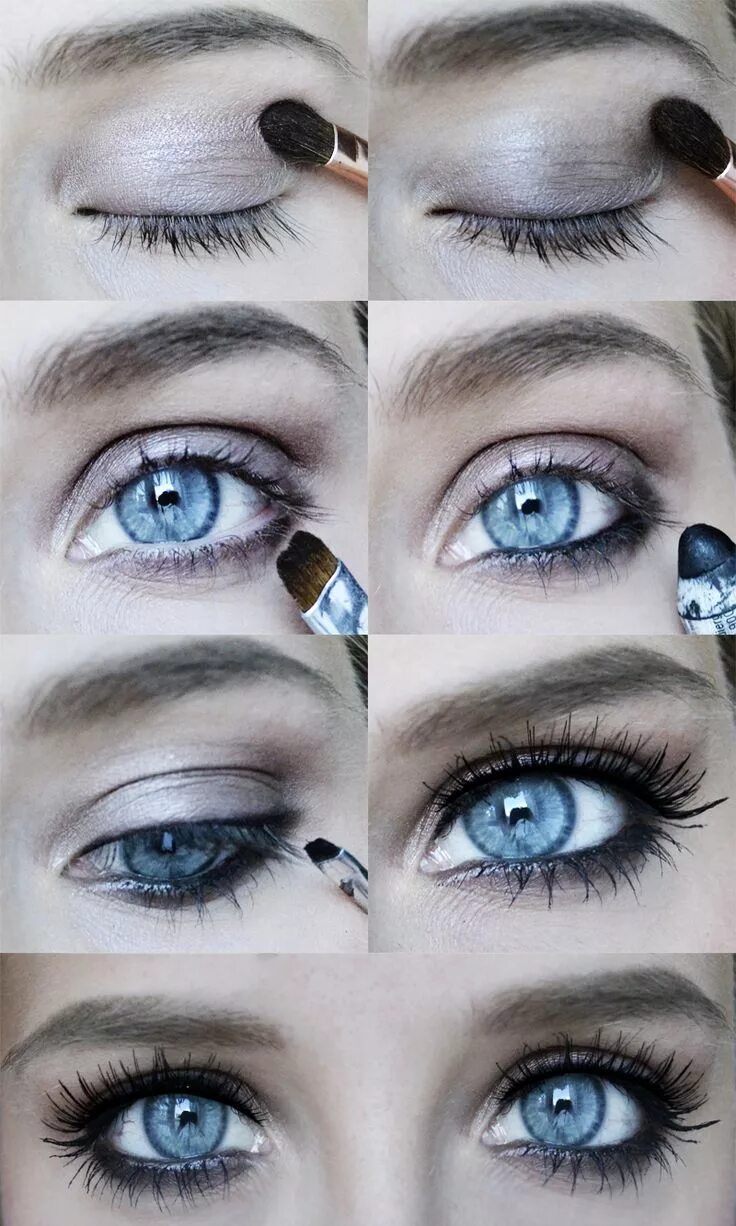 Макияж глаз карандашом Urban Decay Naked Palette 1. Naked 2. Buck black pencil by NYX black gel eyeline