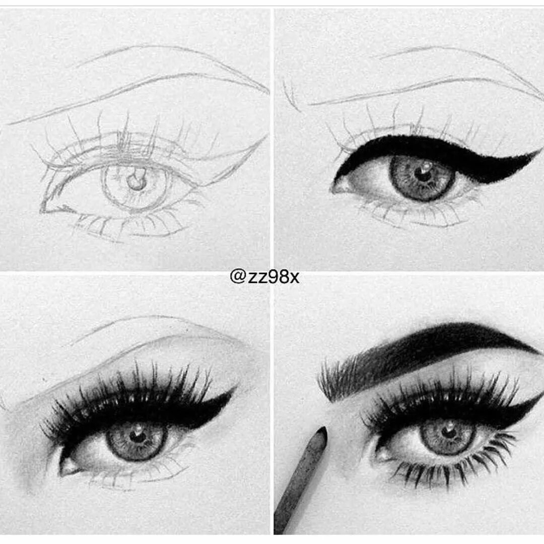Макияж глаз карандашом See this Instagram photo by @worldofartists * 22.1k likes Eye art, Art drawings 
