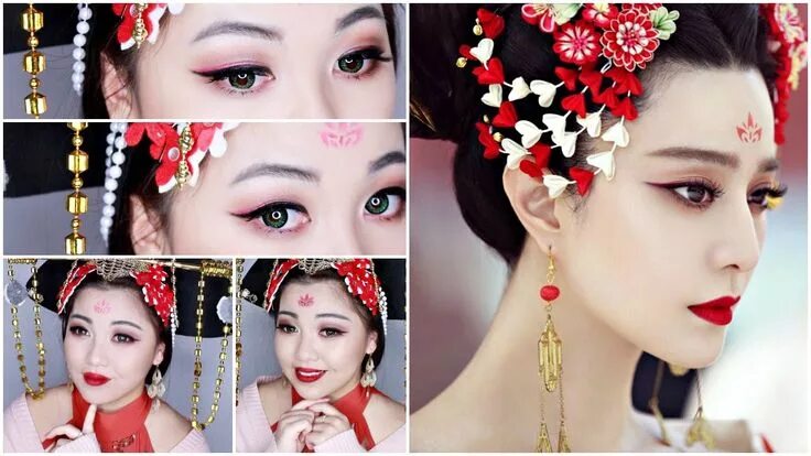 Макияж глаз китаянок makeup history - Cerca con Google Empress of china, Fan bingbing, Makeup tutoria