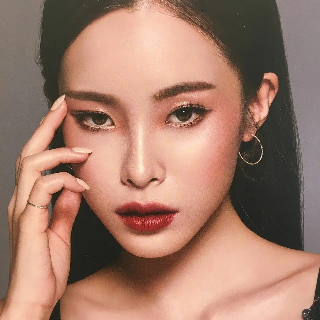 Макияж глаз корейских девушек 080218 heize; Макияж, Азиатский макияж, Красота