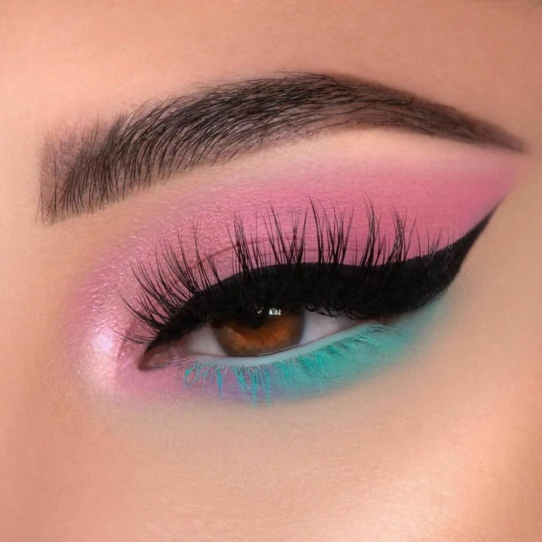 Макияж глаз легкий для детей Pin su #Fantasy ❤ Trucco multicolore, Trucco degli occhi rosa, Trucco per occhi 