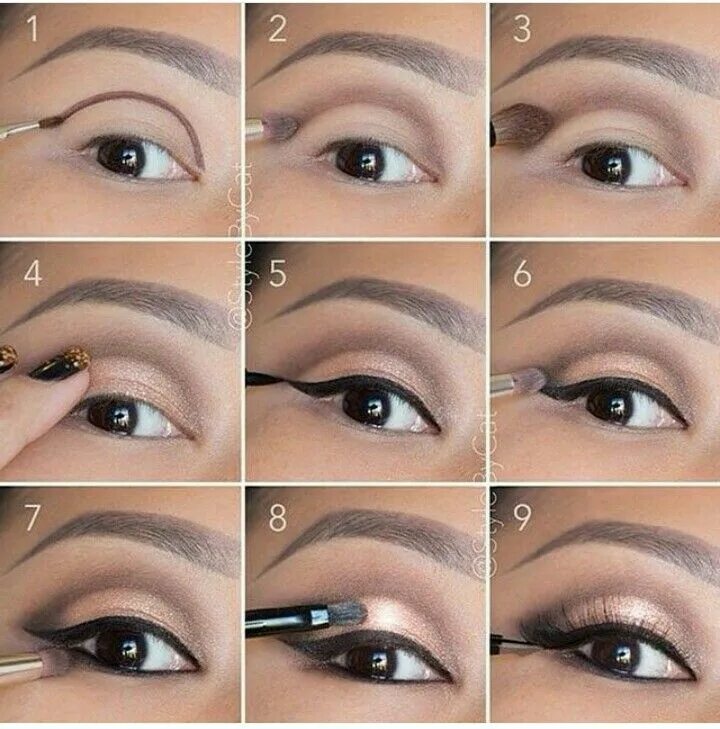 Макияж глаз маленькое веко Pin de A flordecerejeira en Maquiagem Como maquillarse de dia, Sombras de ojos, 