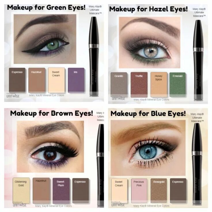 Макияж глаз mary kay What eye shadows best bring out your eye color. #eyecolors #marykay Mary kay eye