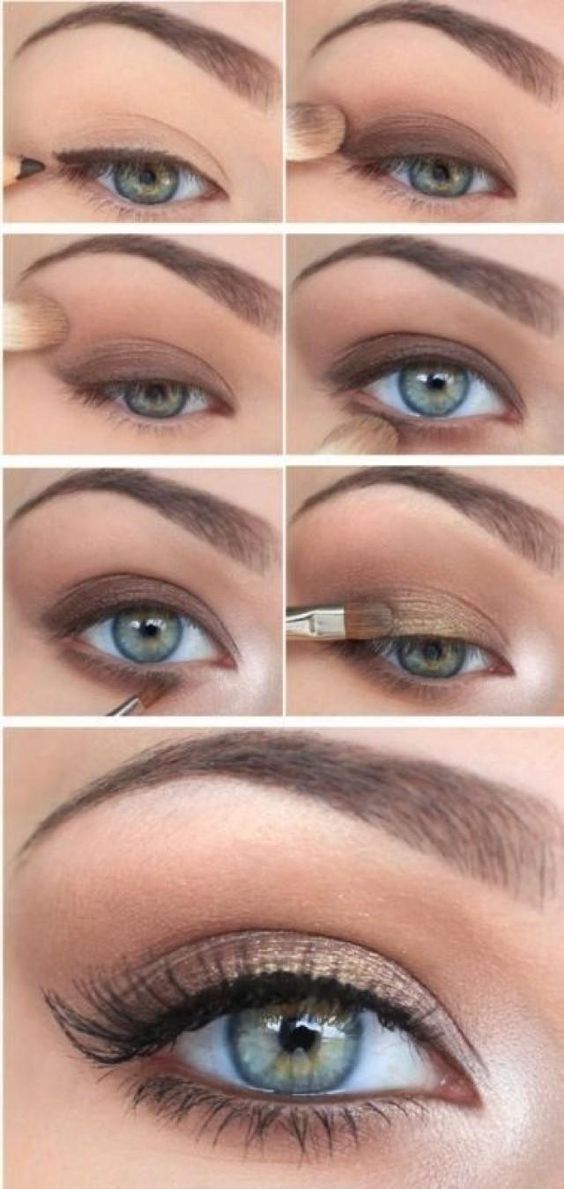 Макияж глаз на каждый день фото 5 Ways to Make Blue Eyes Pop with Proper Eye Makeup - Her Style Code Макияж smok
