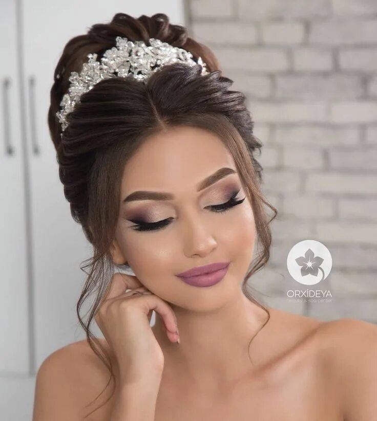 Макияж глаз на свадьбу Pin by cevahir omarova on Gelinlik Wedding makeup for brown eyes, Wedding makeup