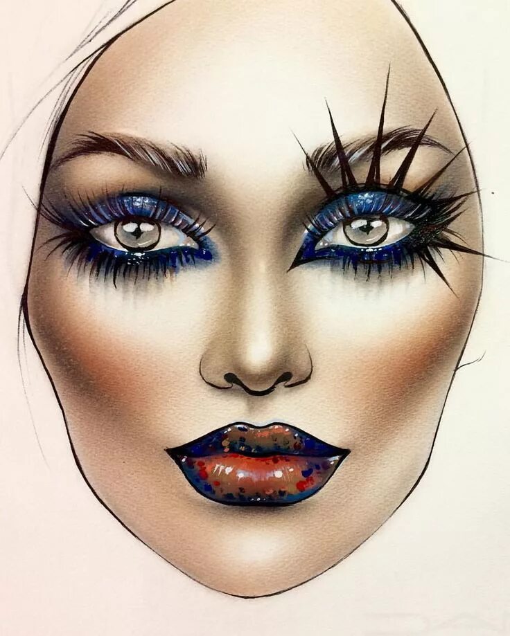 Макияж глаз нарисовать Instagram post by Sergey X * Feb 23, 2017 at 11:39am UTC Makeup charts, Makeup f