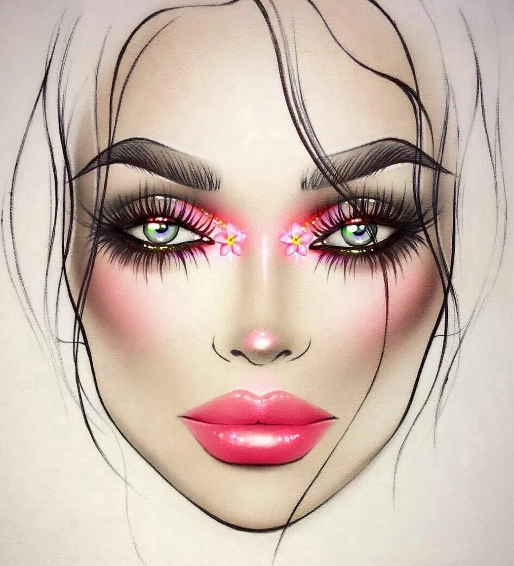 Макияж глаз нарисовать Disney eye makeup, Makeup face charts, Face chart