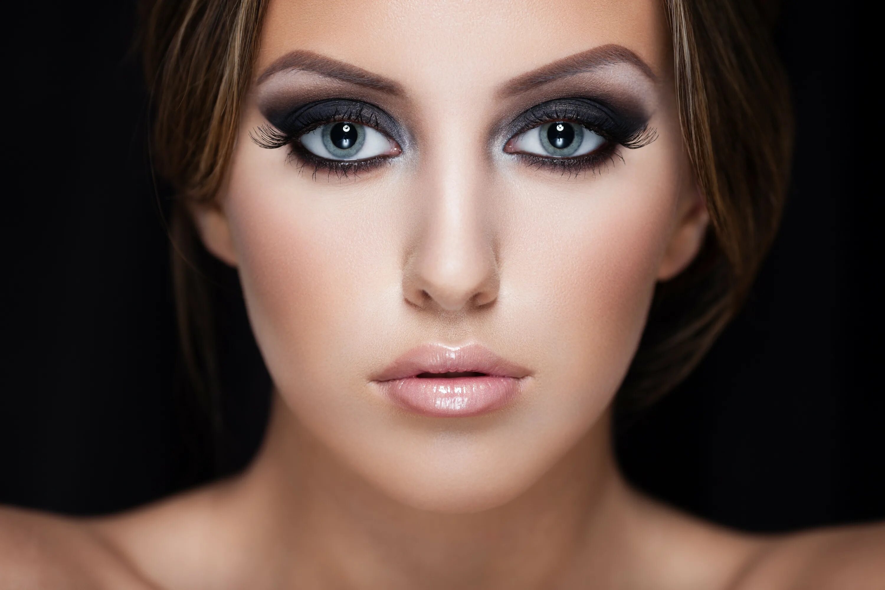 Макияж глаз описание Wallpaper : face, women, model, long hair, black hair, nose, skin, head, beauty,