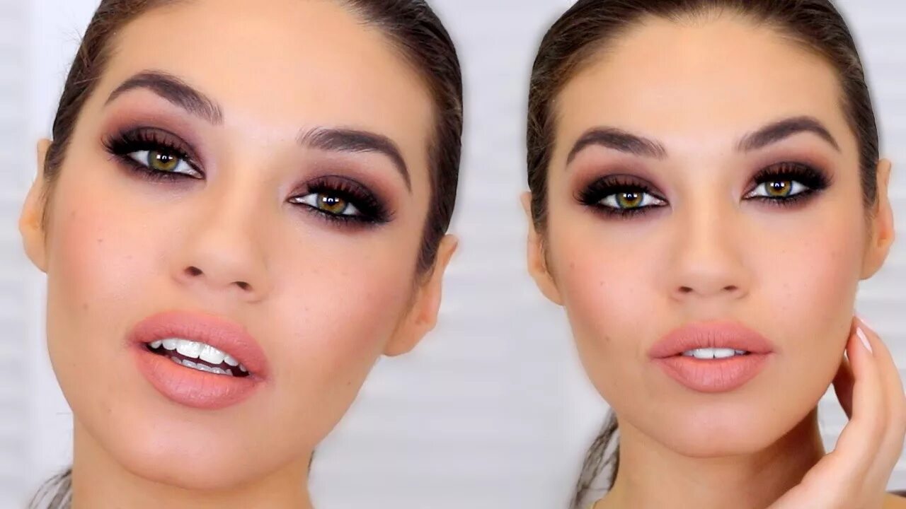 Макияж глаз описание Brown Smokey Eye Easy Smokey Eye for Beginners Eman - YouTube