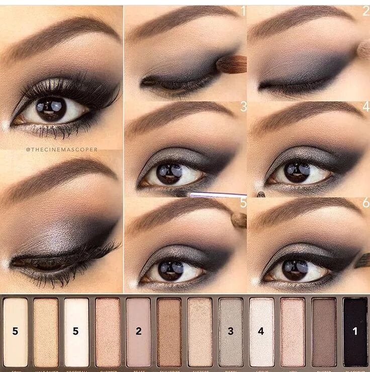 Макияж глаз описание Pin by Pineappliciouss on ლლColour Me Prettyლლ Smokey eye makeup, Eyeshadow tuto