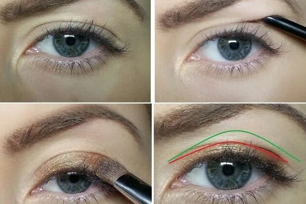 Макияж глаз опущенные веки Correct Sagging Eyelids with This Amazing Makeup Idea - Tutorial - AllDayChic Ey