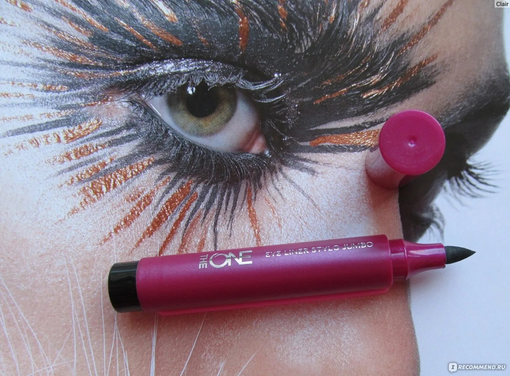 Макияж глаз орифлейм Подводка-фломастер для глаз Oriflame Ультрачерный The ONE Eye Liner Stylo Jumbo 