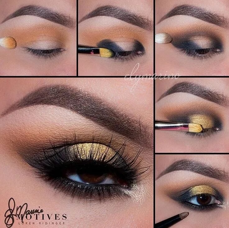 Макияж глаз пошагово фото для брюнеток notitle) #makeuptutorial #Beauty #Makeup #makeuptutorial #notitle Пошаговый маки
