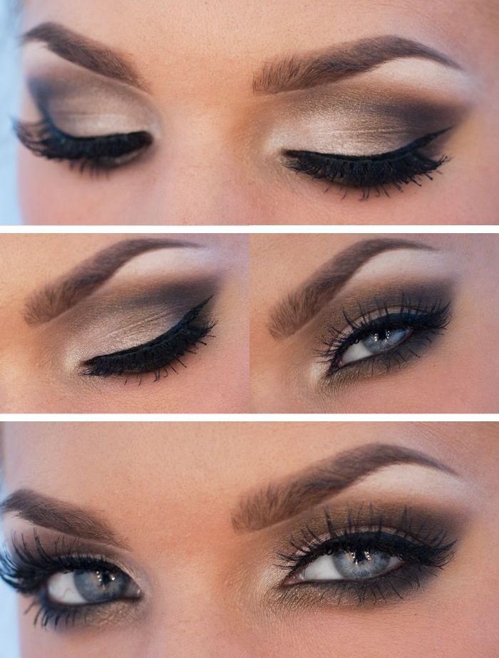Макияж глаз пошагово на свадьбу My Eyes Blue eye makeup, Best makeup products, Smokey eye makeup