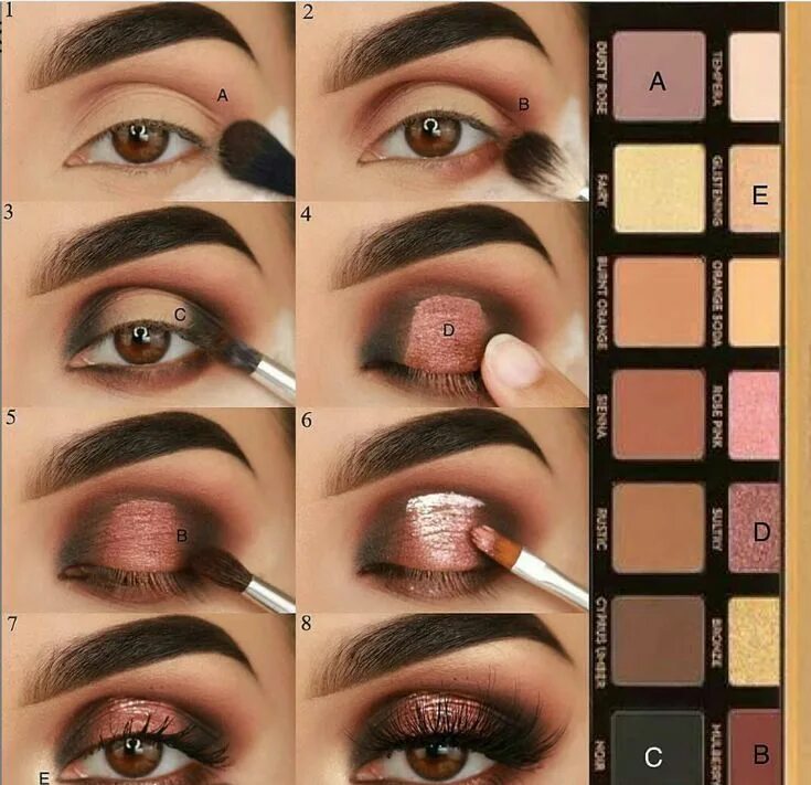 Макияж глаз пошагово с фото для начинающих 60 Easy Eye Makeup Tutorial For Beginners Step By Step Ideas(Eyebrow& Eyeshadow)